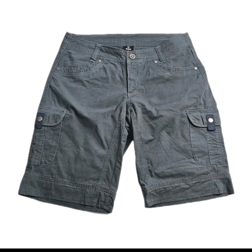 Kuhl Women's Size 6 Blue Green Teal Cargo Hiking Outdoor Short Pants